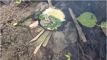 Pinay Outdoor Porn Harvest And Cooking Bamboo Shoots