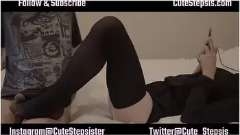 Stepsister Likes To Play With Stepbrothers Soft Cock In Her Stockings Clip 1 - Cutestepsis - 4k