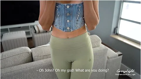 Stepmom Caught Stepson Jerking Off And Helps Cum In Her Panties While Husband Is Home