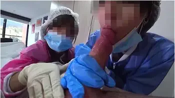 Two Nurses Decided To Try Out My New Dick In Practice