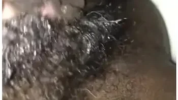 Fetish Extremely Hairy Creamy Ebony Pussy