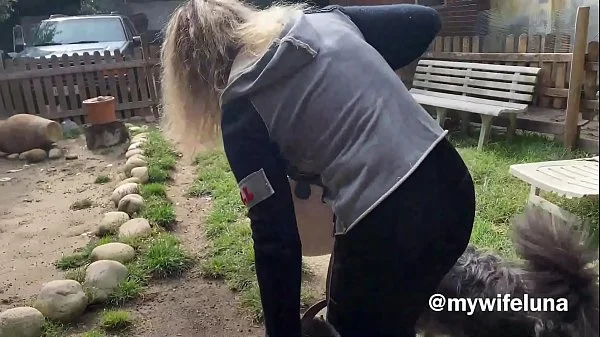 Luna Green goes in search of chestnuts and finds a nice big cock for her ass