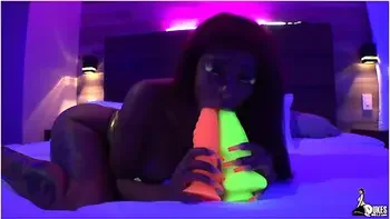 Dukes Dollz: Ava Valentina Stretches Her Tight Pussy On A Thick Dildo