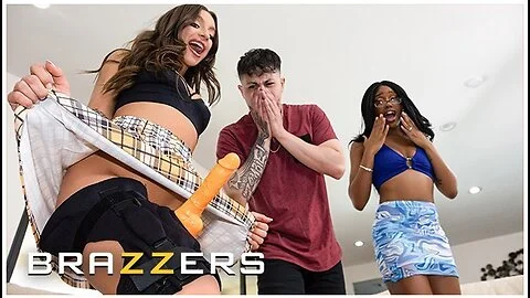 - Naughty April Olsen Reveals A Big Dildo To Sexy Lacey London & They Start Play With It