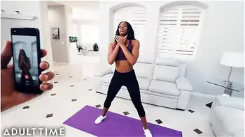 Lacey London Caught In Ripped Yoga Pants & Creampied By Stepbrother!