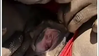 black milf with hairy pussy enjoy bbc at beach