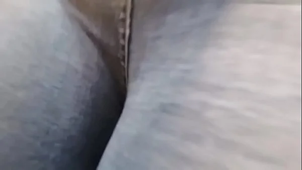 Your slutty Italian tries on jeans while wearing a butt plug in her ass