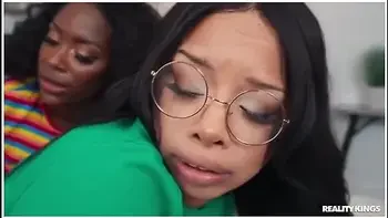 Ebony Babes Charlotte And Advoree Fucked Together By A Big Black Dick