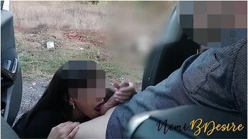 I Meet The Colleague With The Big Cock To Get Fucked Outside The Car Before Returning To The Cuckold