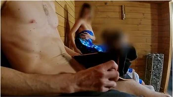 Sauna Adventure Pt1: I Show My Hard Cock To Three People In The Sauna