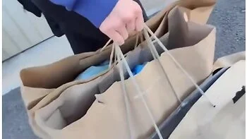 Young Neighbor Helps His Neighbor Carry Her Groceries, She Rewards Him With Her Ass