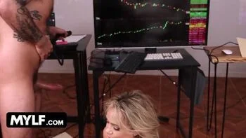 Secretary Blowjob and Rough Doggy Style with Mature MILF - FreeUse Hardcore POV