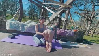 JOI POV Yoga Pants Stretching with Tattooed Neighbor Anuskatzz