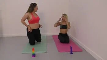 Yoga Class Gets Wild With CataliaValentineXXX - Blonde & Brunette Hardcore Sex