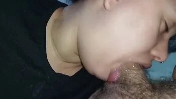 Naughty 18 Year Old Indian Girl Gives Sloppy Blowjob and Swallows Cum