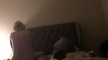 Amateur blonde milf rides dick