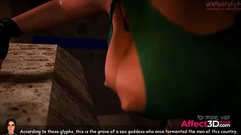 Mysterious Discovery - Hot 3D Hentai Sex with Lara Croft Anal Fuck