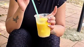 I Go For A Walk With The Cleaning Lady For A While And When We Get Home She Does This To Me With Her Tongue