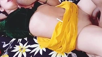 Janvibhabhii Fucks Friend's Wife Hardcore in Room - Hindi Audio Blowjob Creampie