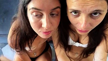 Katty West & Kate Rich: Good Girls Suck Cock Instead of Studying - Russian Teen Blowjob POV