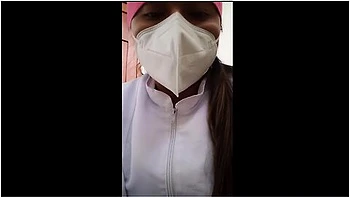 Hot Nurse Makes Her Work A Club To Record Porn And Show Her Vagina