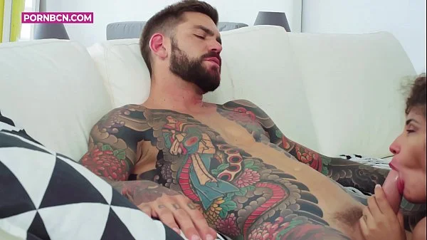 FOR WOMEN ( focused on male ) hot muscled latino with big cock fucking hardcore with her lover real rough sex with latino Juan Lucho by PORNBCN 4K with Venus Afrodita