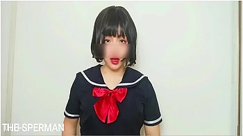 [smartphone Selfi] Amateur Japanese Climax With Cosplay Masturbation During The Graduation Season!