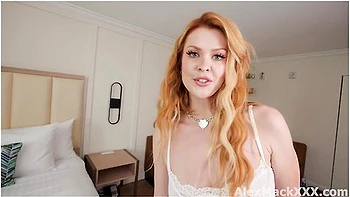 Spied On A Gorgeous Redhead Co-worker, And Then Got Lucky To Fuck Her! - Elly Clutch