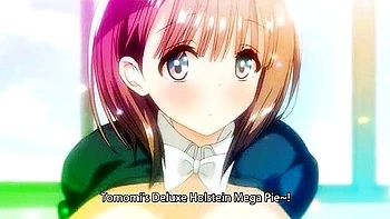 Her senior gives her a titjob, then bukkakes her and thrusts hard into her, cumming inside her.