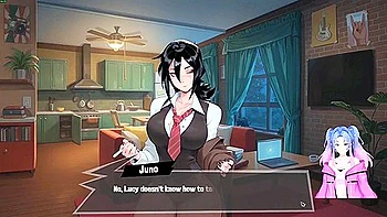 Juno Plays Femboy Futa House - Gamer Girl And Car Toon
