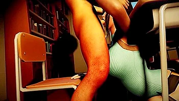 Lara Blowjob Under The Table Parody With Tomb Raider