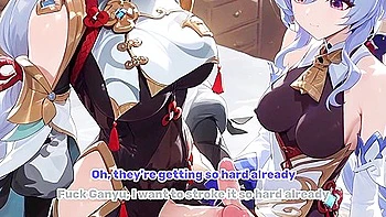 Hentai Joi - Ganyu & Shenhe Found Out A New Spell! (futanari, , Cei, Femdom, Edging)