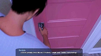 Stepsister Didnt Close The Door To Her Room And Caught Masturbating - Anime Hentai