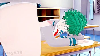 Deku Helping Futa Ochako With Her Boner In School (hentai) - Car Toon