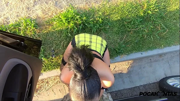 Pocahontas fazendo sexo ANAL na rua! (SEM CAMISINHA) Anal sex at streets with horny brunette Pocahontas (BAREBACKED)