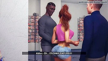 Cute Busty Girl Amanda Fucks Through A Gloryhole In The Wall With An Excited Black