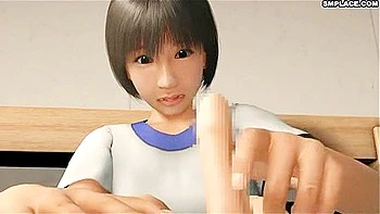 He takes out his tied dick, gives him a hand job, ejaculates, and straddles him in cowgirl position.