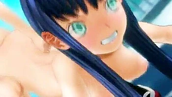 A slender beautiful girl is naked and violently penetrated from behind many times and creampied.