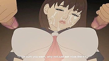 She is given a handjob and bukkake is made on her face, her big tits are rubbed and the cum is ejaculated into her mouth.