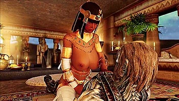 3d Skyrim - Egyptian Queen Carmella Gets Fucked By Monster