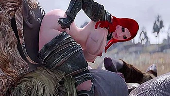 Juicy Warrior Babe Stretched By Futanari Giants