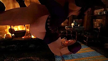 Naughty Skyrim - Elf Mage Fucks Ulfberth While His Wife Is Out