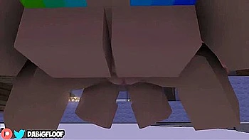 Minecraft Chick Gets Fucked On The Beach