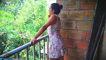 Hot Latina mechanic measures my oil and gets wild in homemade amateur sex