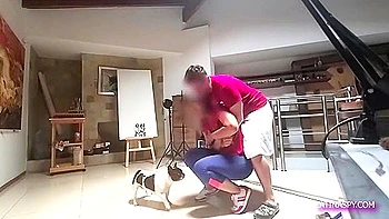 Baths Spy On My Hawt Maid Previous To Pounding Her Cakes