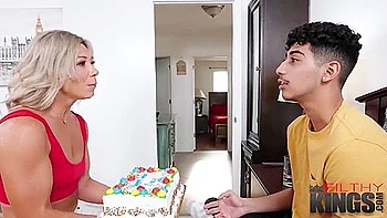 Hot Blonde Milf Lets Her Stepson Fuck Her Good For Labor Day