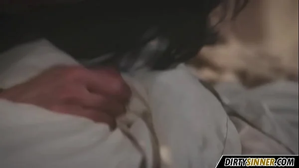 babysitter gets horny spying a couple fucking