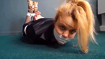 Blonde in fishnets part two