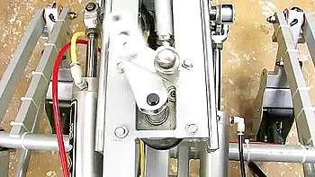 Vibrator machine insertion on a chair with legs spread