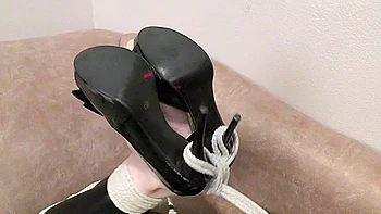 Daisy Daniels Leather Legging Hogtied Heels